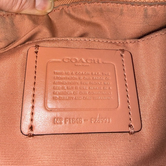 Coach Blush Leather Shoulder Bag - Picture 10 of 13